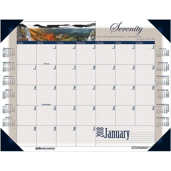 House of Doolittle - 12 Sheet, 22 x 17", Desk Pad Calendar - Motivational - Apex Tool & Supply