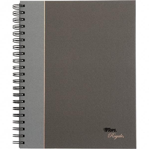 TOPS - 96 Sheet, 10-1/2 x 8", Legal/Wide (Style) Business Notebook - Black & Gray - Apex Tool & Supply
