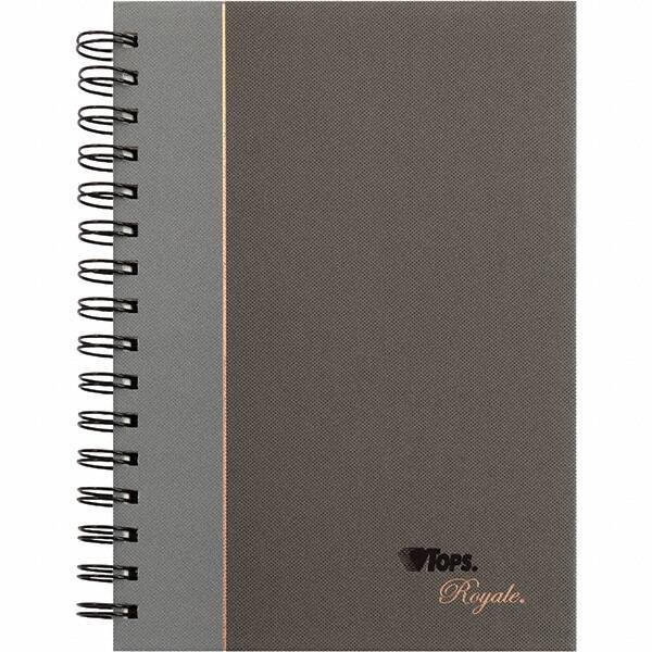 TOPS - 96 Sheet, 5-1/4 x 8 1/4", Legal/Wide (Style) Business Notebook - Black & Gray - Apex Tool & Supply