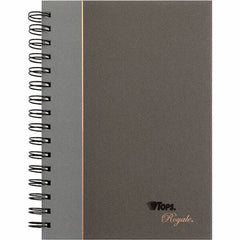 TOPS - 96 Sheet, 5-1/4 x 8 1/4", Legal/Wide (Style) Business Notebook - Black & Gray - Apex Tool & Supply
