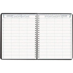 House of Doolittle - 365 Sheet, 8 x 11", Group Daily Appointment Book - Black - Apex Tool & Supply