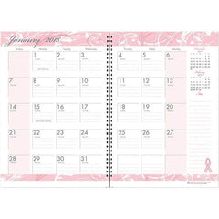 House of Doolittle - 24 Sheet, 7 x 10", Monthly Planner - Pink - Apex Tool & Supply