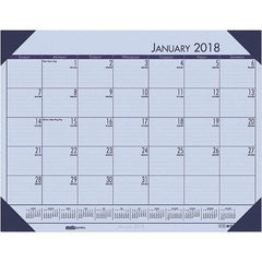 House of Doolittle - 12 Sheet, 22 x 17", Desk Pad Calendar - Sunset Orchid - Apex Tool & Supply