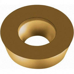 Walter - RDHX1003M0 A27 Grade WKP35G Carbide Milling Insert - TiAlN/TiN Finish, 1/8" Thick, 10mm Inscribed Circle, 5mm Corner Radius - Apex Tool & Supply