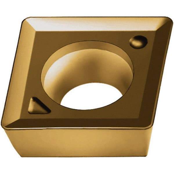 Walter - MPMX0803 F57 Grade WKP35G Carbide Milling Insert - TiAlN/TiN Finish, 1/8" Thick, 8mm Inscribed Circle, 0.5mm Corner Radius - Apex Tool & Supply