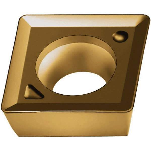 Walter - MPMT1204 F57 Grade WKP35G Carbide Milling Insert - TiAlN/TiN Finish, 4.76mm Thick, 12mm Inscribed Circle, 0.8mm Corner Radius - Apex Tool & Supply