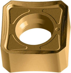 Walter - SNMX1205 F27 Grade WKP35G Carbide Milling Insert - TiAlN/TiN Finish, 6.4mm Thick, 1/2" Inscribed Circle, 0.8mm Corner Radius - Apex Tool & Supply