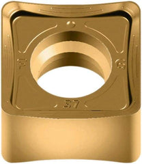 Walter - SNMX120512 F27 Grade WKP35G Carbide Milling Insert - TiAlN/TiN Finish, 6.4mm Thick, 1/2" Inscribed Circle, 1.2mm Corner Radius - Apex Tool & Supply