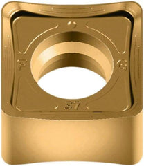 Walter - SNGX1205 F27 Grade WKP35G Carbide Milling Insert - TiAlN/TiN Finish, 6.4mm Thick, 1/2" Inscribed Circle, 0.8mm Corner Radius - Apex Tool & Supply