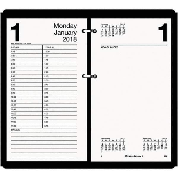 AT-A-GLANCE - 730 Sheet, 4-1/2 x 8", Calendar Refill - White - Apex Tool & Supply