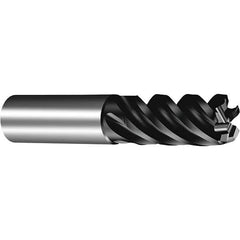 Sandvik Coromant - 16mm, 6 Flute, Solid Carbide, 2.5mm Corner Chamfer End Mill - 42° Helix, 34mm LOC - Apex Tool & Supply