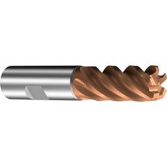 Sandvik Coromant - 16mm, 5 Flute, Solid Carbide, 3mm Corner Chamfer End Mill - 42° Helix, 34mm LOC - Apex Tool & Supply