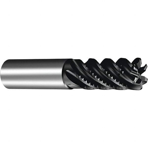 Sandvik Coromant - 10mm, 6 Flute, Solid Carbide, 1mm Corner Chamfer End Mill - 42° Helix, 22mm LOC - Apex Tool & Supply
