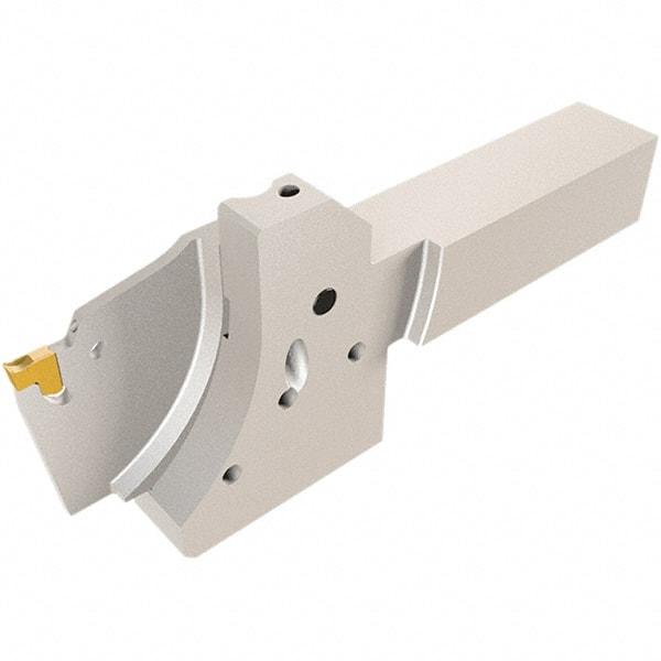 Iscar - SGAF, External, Left Hand, 1.8 to 2.69mm Groove Width, Indexable Grooving Tool Holder - GF.. 2 Insert Compatibility, 10mm Shank Height, 10mm Shank Width, 120mm OAL - Apex Tool & Supply