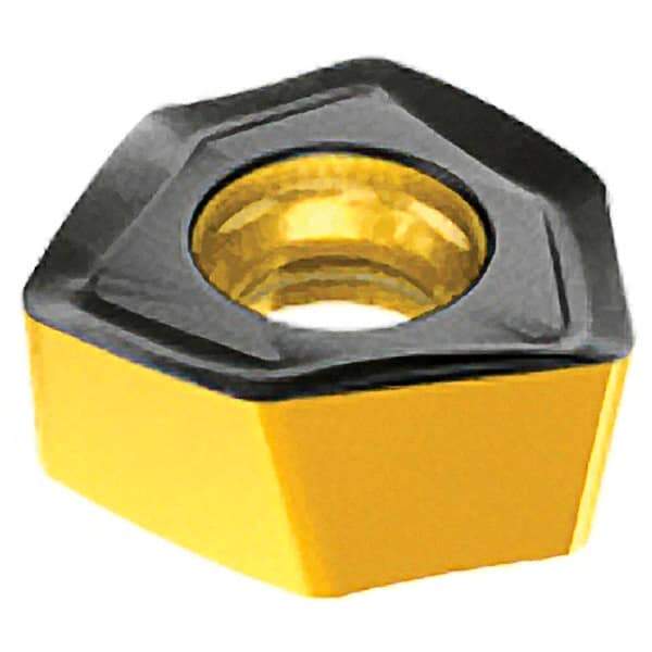 Iscar - H600 WXCU070515 HP Grade IC882 Carbide Milling Insert - TiAlN/TiN Finish, 5.9mm Thick, 11.14mm Inscribed Circle, 1.5mm Corner Radius - Apex Tool & Supply