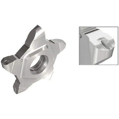 Iscar - 24N200PENTA Grade IC807G, 2mm Cutting Width Carbide Grooving Insert - 3mm Max Depth of Cut, 1mm Corner Radius, TiAlN/AlTiN/TiN Finish - Apex Tool & Supply