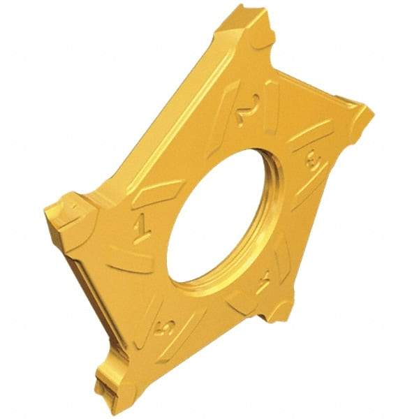 Iscar - PENTAD40L300 Grade IC808, 3mm Cutting Width Carbide Cutoff Insert - Left Hand Lead Angle, 0.2mm Corner Radius, TiAlN Finish - Apex Tool & Supply