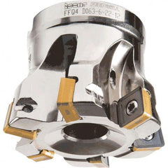 Iscar - Indexable High-Feed Face Mills Cutting Diameter (Decimal Inch): 3.07 Cutting Diameter (mm): 78 - Apex Tool & Supply