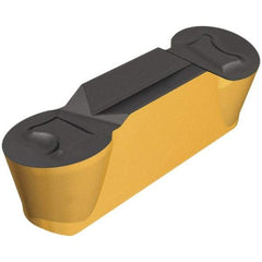 Iscar - 6030HFPL Grade IC806, 6mm Cutting Width Carbide Grooving Insert - 3mm Max Depth of Cut, Left Hand, 3mm Corner Radius, AlTiN Finish - Apex Tool & Supply