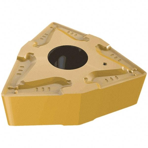 Iscar - WNMG432 FFC Grade IC520N Carbide Turning Insert - TiCN/TiN Finish, 80° Trigon, 12.7mm Inscr Circle, 4.76mm Thick, 0.8mm Corner Radius - Apex Tool & Supply
