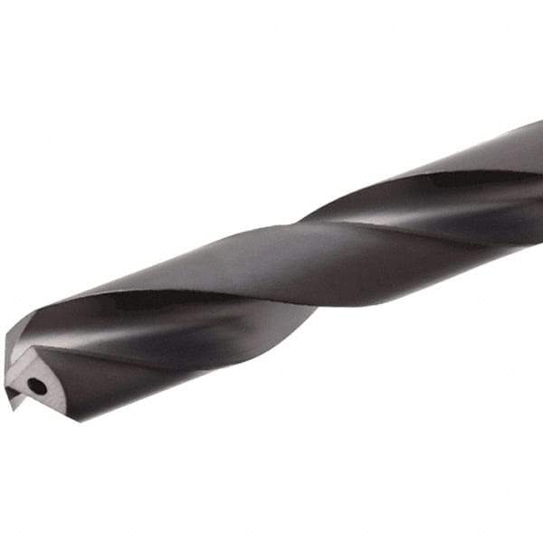 Iscar - 7.5mm 140° Solid Carbide Jobber Drill - TiAlN Finish, Right Hand Cut, Spiral Flute, Straight Shank, 91mm OAL, Standard Point - Apex Tool & Supply