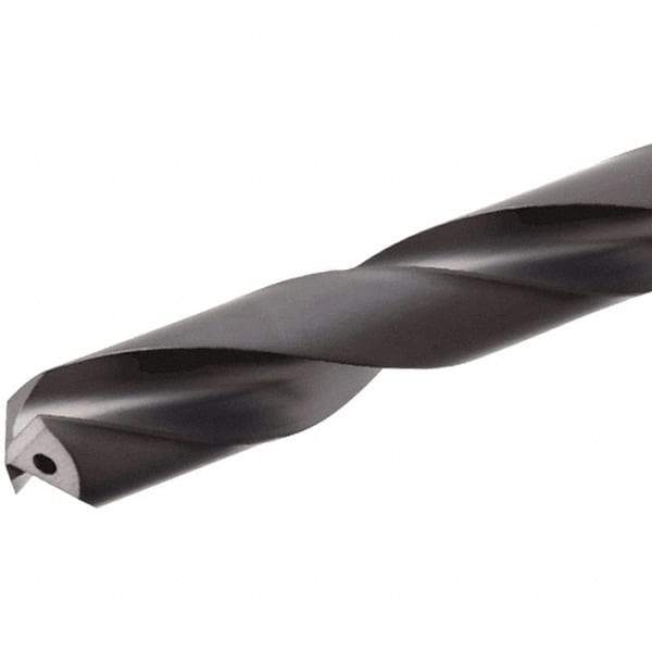Iscar - 3mm 140° Solid Carbide Jobber Drill - TiAlN Finish, Right Hand Cut, Spiral Flute, Straight Shank, 66mm OAL, Standard Point - Apex Tool & Supply