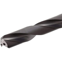 Iscar - 3mm 140° Solid Carbide Jobber Drill - TiAlN Finish, Right Hand Cut, Spiral Flute, Straight Shank, 66mm OAL, Standard Point - Apex Tool & Supply