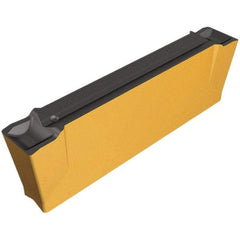 Iscar - DGN2002 Grade IC830, Carbide Cutoff Insert - Neutral Lead Angle, TiAlN/AlTiN/TiN Finish - Apex Tool & Supply