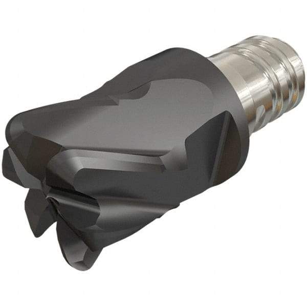 Iscar - MM ETR CF Grade IC903 Carbide Toroidal Milling Tip Insert - TiAlN Finish, 6 Flutes, 8mm Cutting Diam, 4mm Depth of Cut, 30° Helix - Apex Tool & Supply