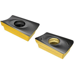 Iscar - H690 WNMU0705 MM Grade IC330 Carbide Milling Insert - TiCN/TiN Finish, 5.9mm Thick, 11.5mm Inscribed Circle, 0.8mm Corner Radius - Apex Tool & Supply