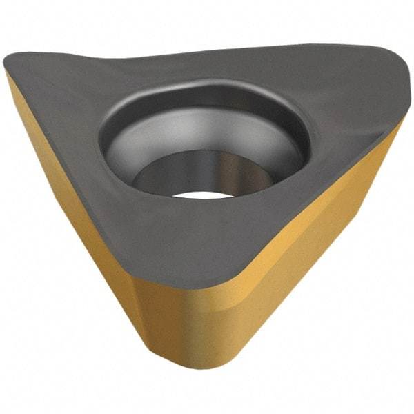 Iscar - HM390 TPKT100304 PDR Grade IC330 Carbide Milling Insert - TiCN/TiN Finish, 3.85mm Thick, 7.5mm Inscribed Circle, 0.4mm Corner Radius - Apex Tool & Supply