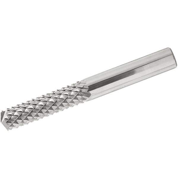 Iscar - 10mm Cutting Diam x 20mm Length of Cut, 6 Flute, Compression Spiral Router Bit - Uncoated, Right Hand Cut, Solid Carbide, 72mm OAL x 10mm Shank Diam, Square End - Apex Tool & Supply
