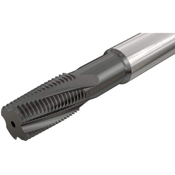 Iscar - M24x2.00 ISO, 20mm Cutting Diam, 6 Flute, Solid Carbide Helical Flute Thread Mill - Internal Thread, 56mm LOC, 105mm OAL, 20mm Shank Diam - Apex Tool & Supply