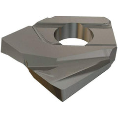 Iscar - HCCD200-R2.0 QF Grade IC908 Carbide Milling Insert - TiAlN Finish, 4.65mm Thick, 2mm Corner Radius - Apex Tool & Supply
