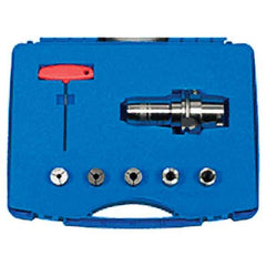 Iscar - 7 Piece, Hydraulic Collet Chuck Kit - Exact Industrial Supply