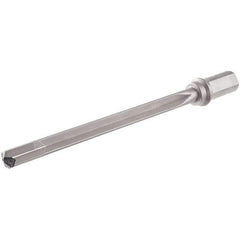 Iscar - 375mm Max Drill Depth, 25xD, 14mm Diam, Indexable Insert Drill - 1 Insert, 25mm Shank Diam, Weldon Flat Shank - Apex Tool & Supply