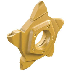 Iscar - 24N200PENTA C Grade IC908, 2mm Cutting Width Carbide Grooving Insert - 3mm Max Depth of Cut, 1mm Corner Radius, TiAlN Finish - Apex Tool & Supply