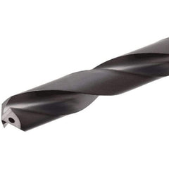 Iscar - 3.5mm 140° Solid Carbide Jobber Drill - TiAlN Finish, Right Hand Cut, Spiral Flute, Straight Shank, 66mm OAL, Standard Point - Apex Tool & Supply