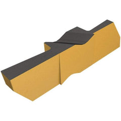 Iscar - 3094INGT Grade IC807, 2.39mm Cutting Width Carbide Grooving Insert - 6.99mm Max Depth of Cut, Right Hand, 0.19mm Corner Radius, TiAlN/TiN Finish - Apex Tool & Supply