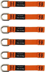 Ergodyne - 4-1/2" Tool Tether - Sealing Tape Connection, 5" Extended Length, Orange - Apex Tool & Supply