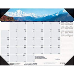 House of Doolittle - 12 Sheet, 22 x 17", Desk Pad Calendar - Mountains - Apex Tool & Supply