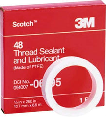 3M - 1" Wide x 520" Long General Purpose Pipe Repair Tape - 3 mil Thick, -450 to 500°F, White - Apex Tool & Supply