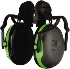3M - Hard Hat Cap Mounted Black Earmuffs - 20 NRR Rating - Apex Tool & Supply