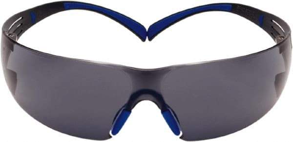3M - Brown Lenses, Frameless Safety Glasses - Anti-Fog, Brown, Black Frame, Size Universal, Wrap Around - Apex Tool & Supply