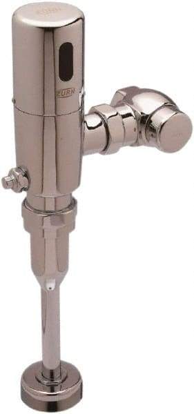 Zurn - 3/4" Spud Coupling, 1" Pipe, Urinal Automatic Flush Valve - Single Flush, 0.125 Gal per Flush, Chrome Cover, Powered by 4 AA Batteries - Apex Tool & Supply