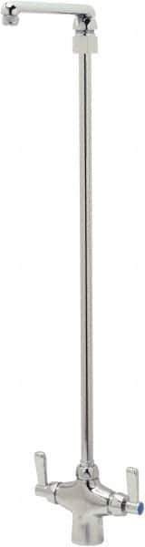 Zurn - Swing Spout/Nozzle, Two Handle, Chrome Plated Single Hole Mount, Laboratory Faucet - Lever Handle - Apex Tool & Supply