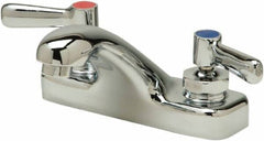 Zurn - Integral, Two Handle, Chrome Plated Deck Mount, Laundry Faucet - Lever Handle - Apex Tool & Supply