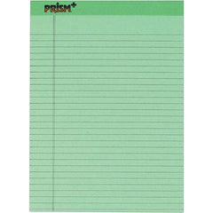 TOPS - 50 Sheet, 8-1/2 x 11-3/4", Legal/Wide (Style) Legal Pad - Pastel Green - Apex Tool & Supply