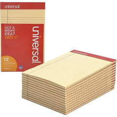UNIVERSAL - 50 Sheet, 5 x 8", Narrow Note Pad - Ivory - Apex Tool & Supply
