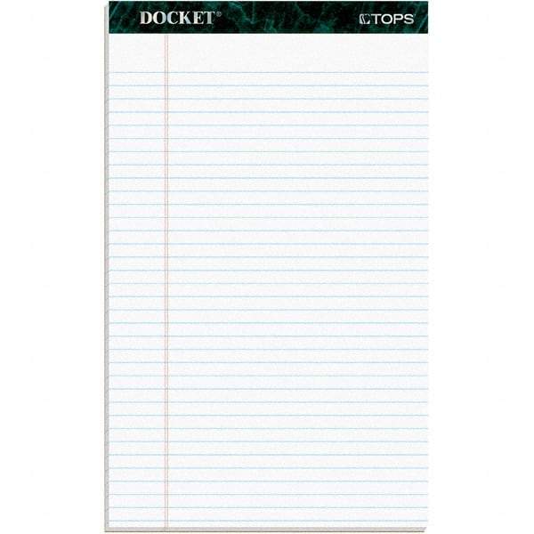 TOPS - 50 Sheet, 8-1/2 x 14", Legal/Wide (Style) Writing Pad - White - Apex Tool & Supply